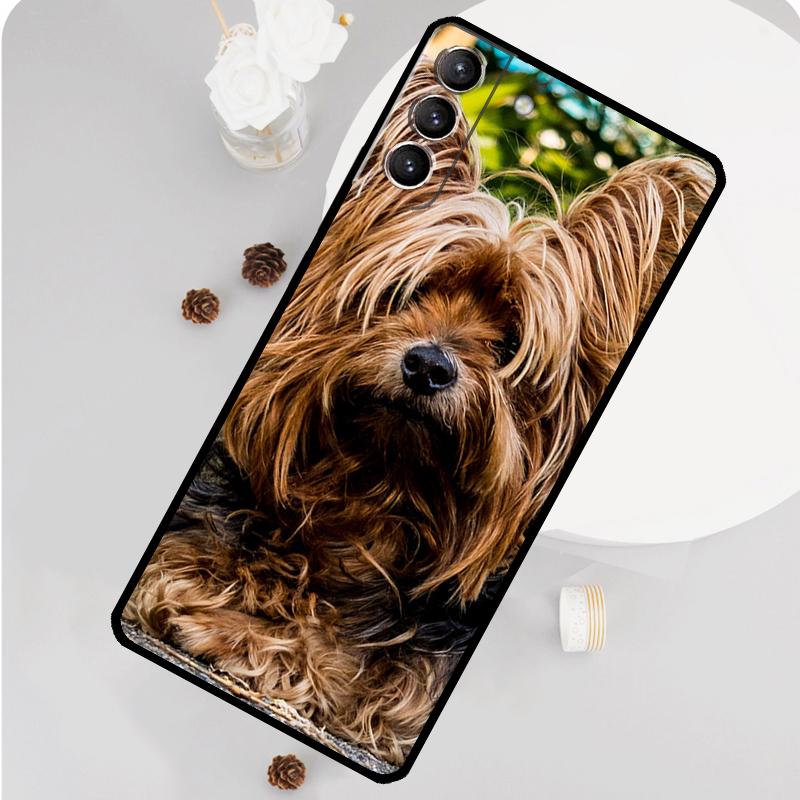 Yorkshire Terrier Dog Phone Case For Samsung Galaxy S26 S25 S24 S20 S21 S22 S23 Ultra S10 Plus S25 FE Funda Cover