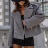 TIFICY Moda dame ocazional toamna iarna imprimeu culoare uni maneci lungi decolteu POLO Bluze și cămăși Îmbrăcăminte pentru femei tricotaje din lână haină