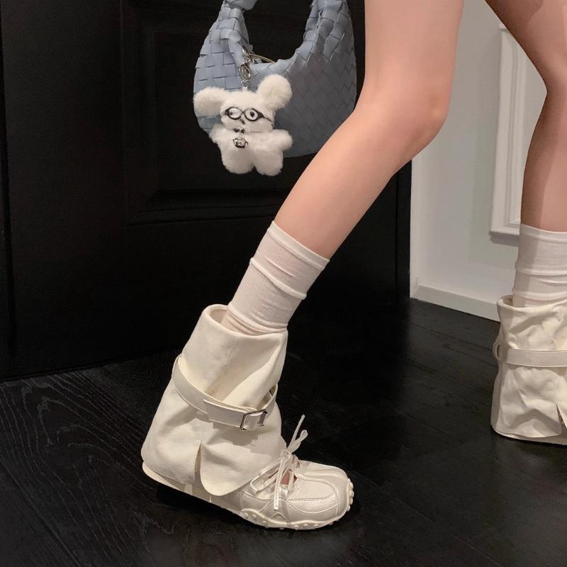 Ballettschuhe Dicksohlige Deutsche Trainingsschuhe Neue Sommer Einzelne Schuhe Coole Stiefel Kurze Stiefel