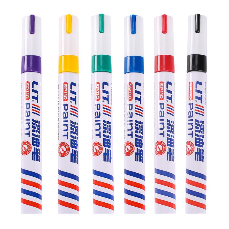 1/8/12Pcs Colored Permanent Paint Pen Colorful Tire White Markers Rubber Car Tyre Tread Markers Pens Waterproof for Metal Rocks