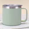 Neue 14oz Tasse mit Deckel und Griff Vakuum 304 Edelstahl Isolierflasche Büro und Zuhause Becher