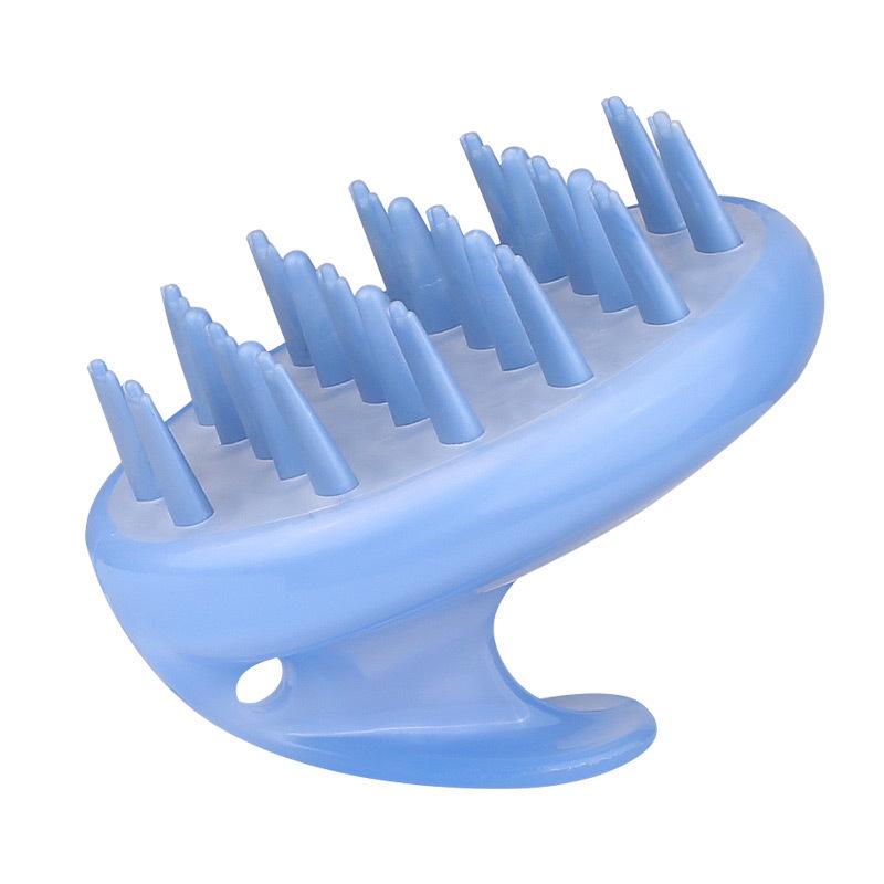 Multi-functional Scalp Massage & Cleaning Brush with Plastic Handle for Shampooing & Bathing