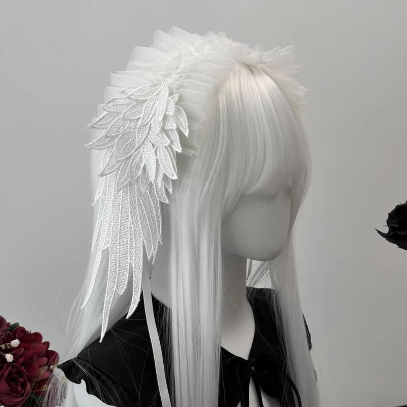 Stylish Wing Shaped Hair Accessory Soft Cloth Headband for Parties Weddings Daily Wear