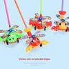 Children's Hand-Push Airplane Walker Toy
