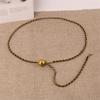 Gold Quilted Waist Belt Bag - Women's French Chic Mini Chain Crossbody
