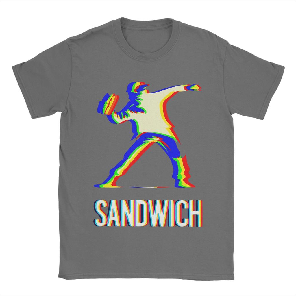 Dc Sandwich Guy T Shirts Men Pure Cotton Casual T-Shirt O Neck  Tee Shirt Short Sleeve Clothing Summer