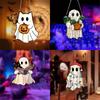 Cartoon Halloween Ghostly 2D Flat Acrylic Wall Decors Light Hanging Craft Ornament For Home Office School Decoration