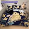 3pcs Owl Enchanted Night Quilt Cover Set - Soft & Comfortable Polyester Fabric, All-Season Breathable Comforter Set For 1 Quilt Cover & 2 Pillowc