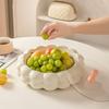 Large Capacity Dried Fruits Plate Plastic Snack Storage Box Creative Rotatable Fruit Platter Party