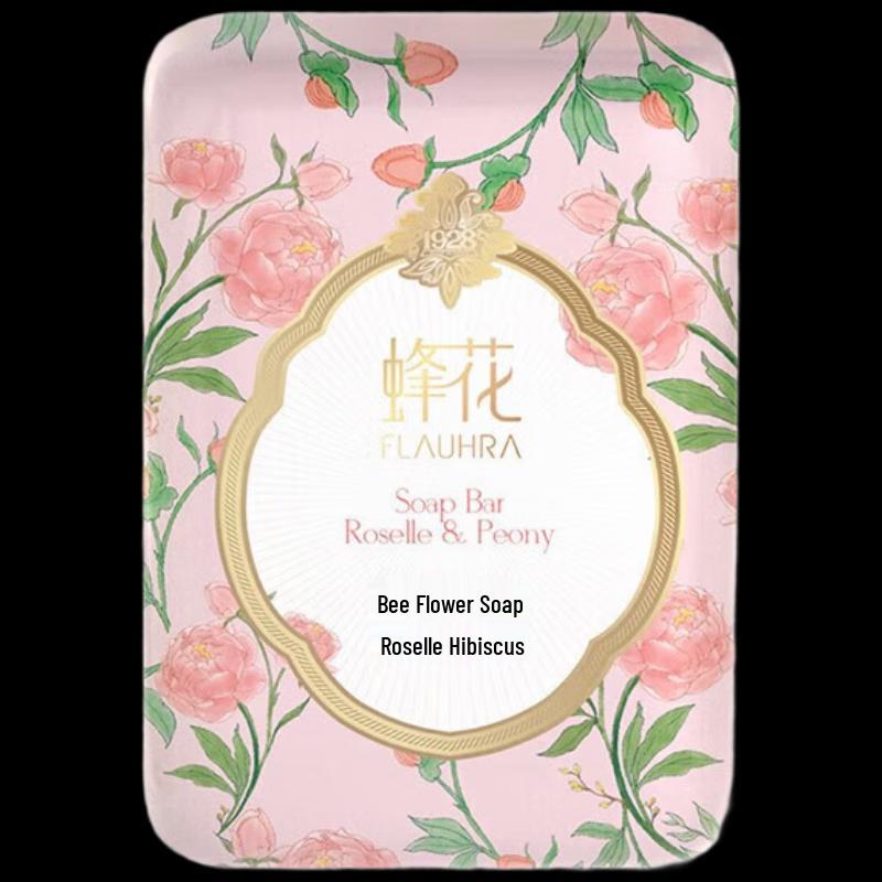 Bee & Flower Roselle Peony Essential Oil Soap 3-Pack