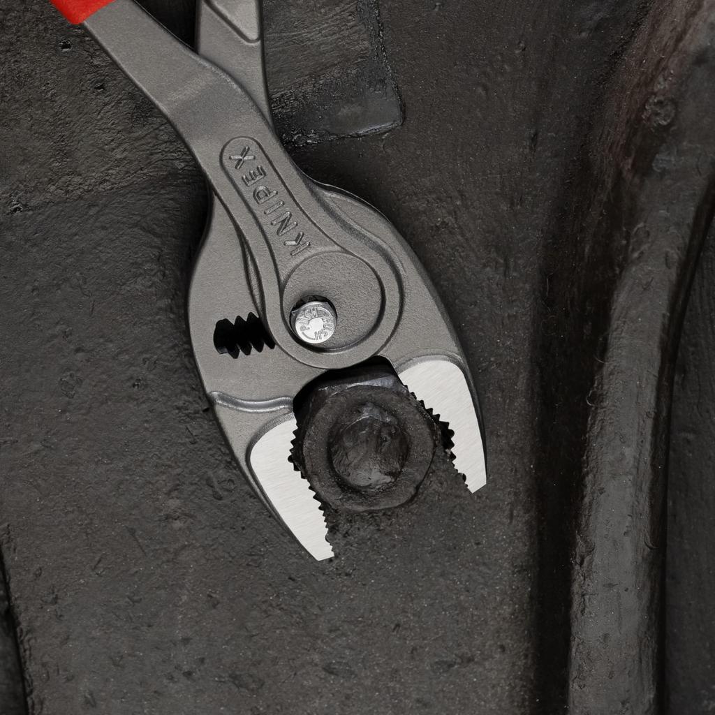 KNIPEX Twin Grip Slip Joint Adjustable Opening for Removing Removing Worn and Pliers, Width, Screws, Bolts, Nuts, More, Plastic-Coated Handles, 250mm,