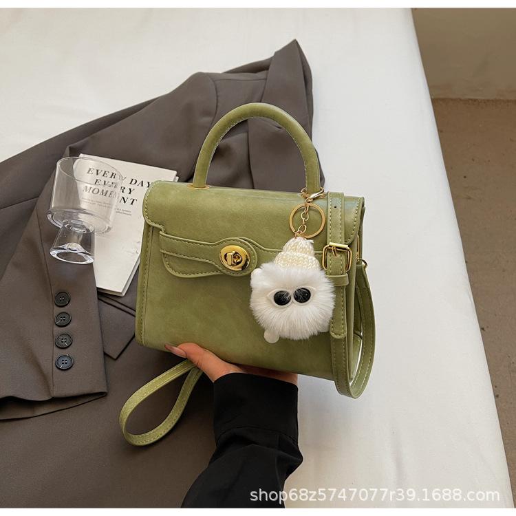

High-end texture retro handbag women s 2025 new autumn and winter versatile crossbody small square bag small bag зелёный