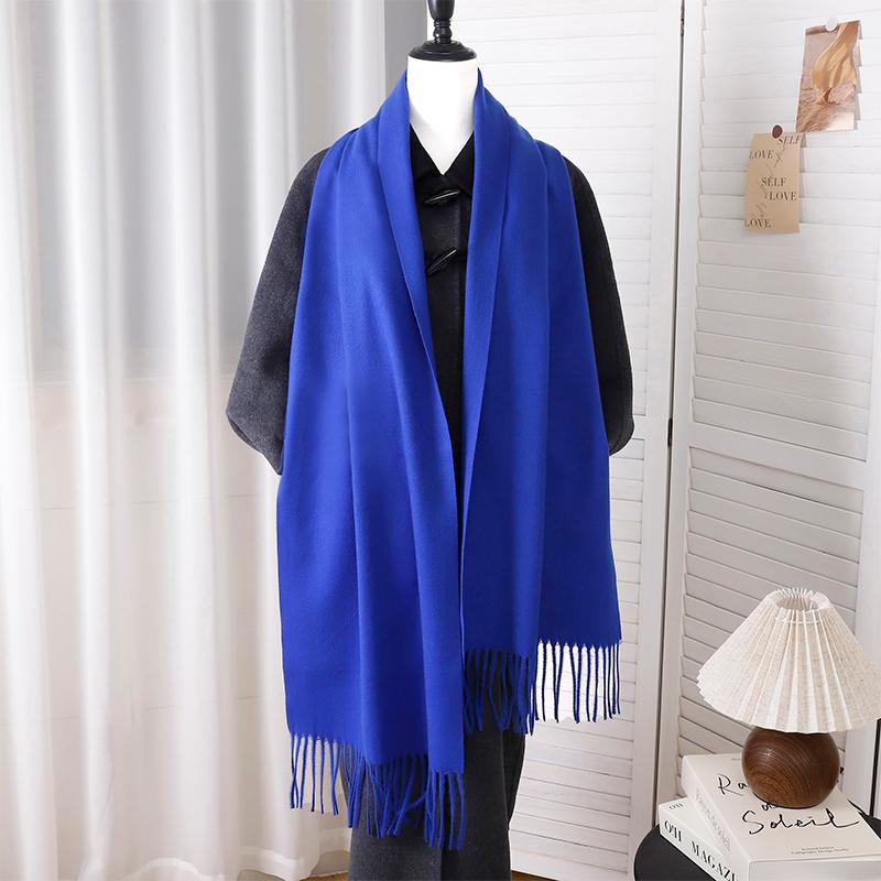 

Новый Дизайнерский Роскошный Женский Теплый Шарф Зимние Кашемировые Шали Толстый Однотонный Шейный Платок Хиджаб Обёртывания Кисточки Пашмина Фуляр 30x190cm