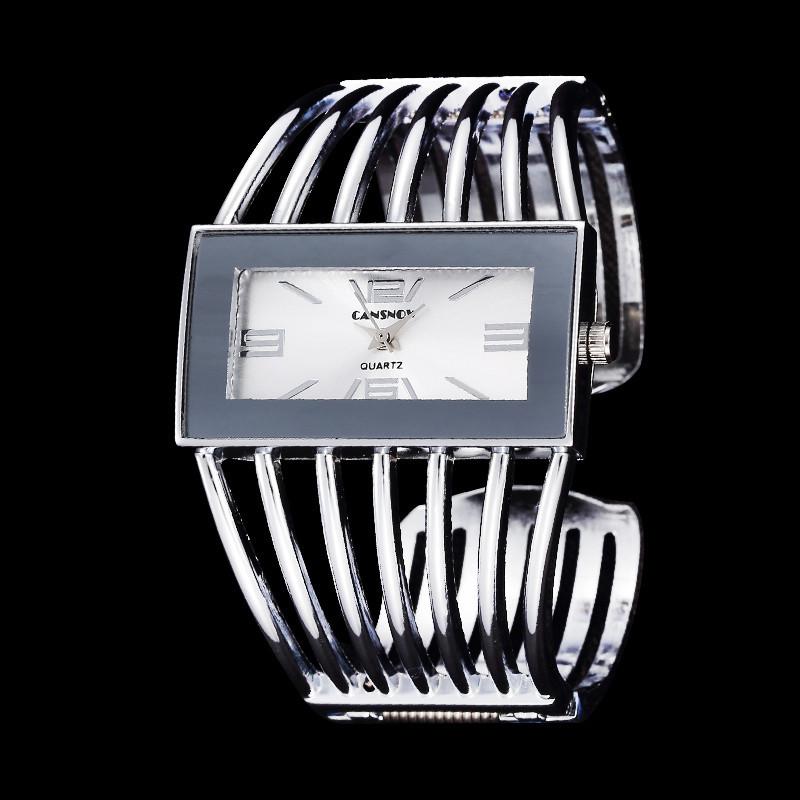 W27 Women's Upscale Fashion Quartz Watch Girls' Hollow out Bracelet Creative Metal Lady Versatile Trend Wristwatches