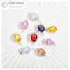 Ciondolo a forma di goccia in zircone con bordo in rame per gioielli fai da te