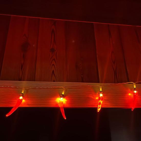Chili Pepper Light LED Light Festive Battery-operated Different Light Modes High Brightness New Year Decoration Light String