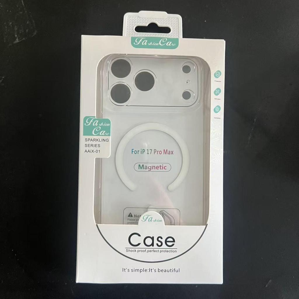 Clear Magnetic iPhone 17 Pro Case: Full Coverage for 13/14/15/16 Pro Max
