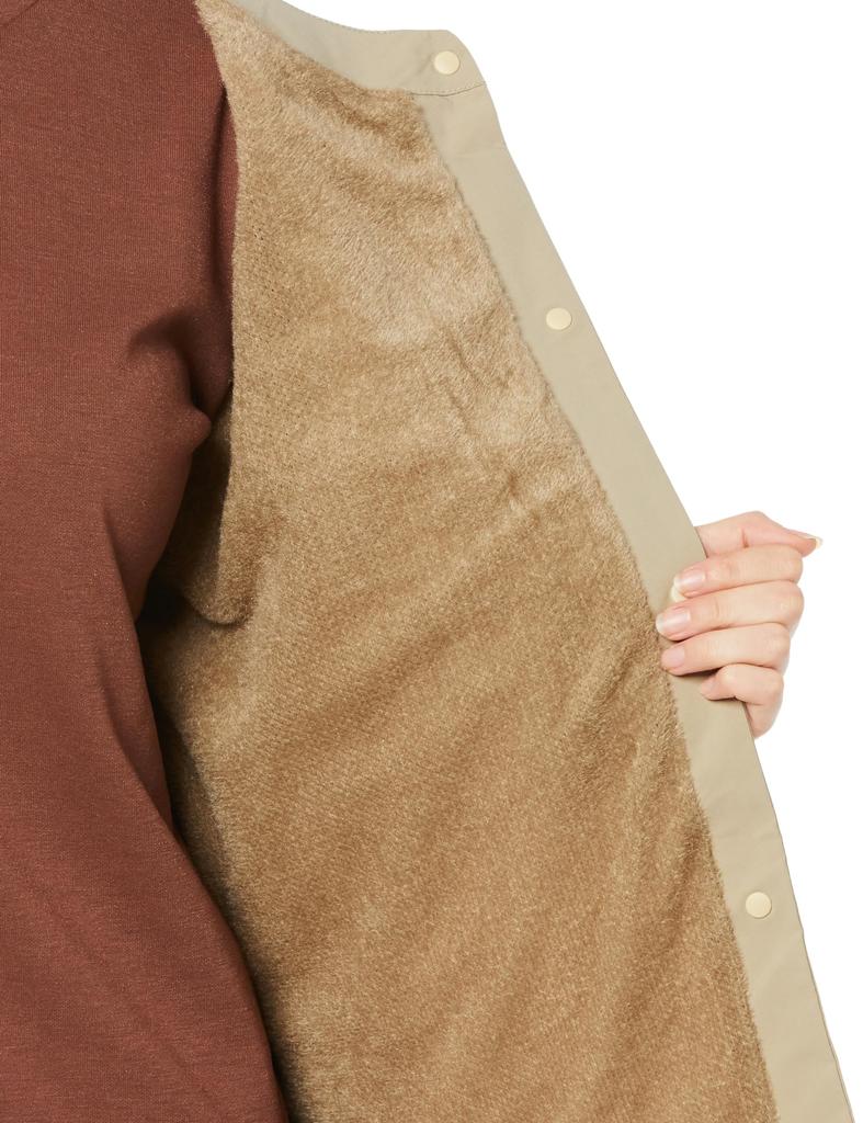 Mizuno Breath Thermo Thermal Mesh Short and Mocha Size L Jacket, Moisture-Wicking Heat-Generating, Women's, Beige, (B2MEA731)