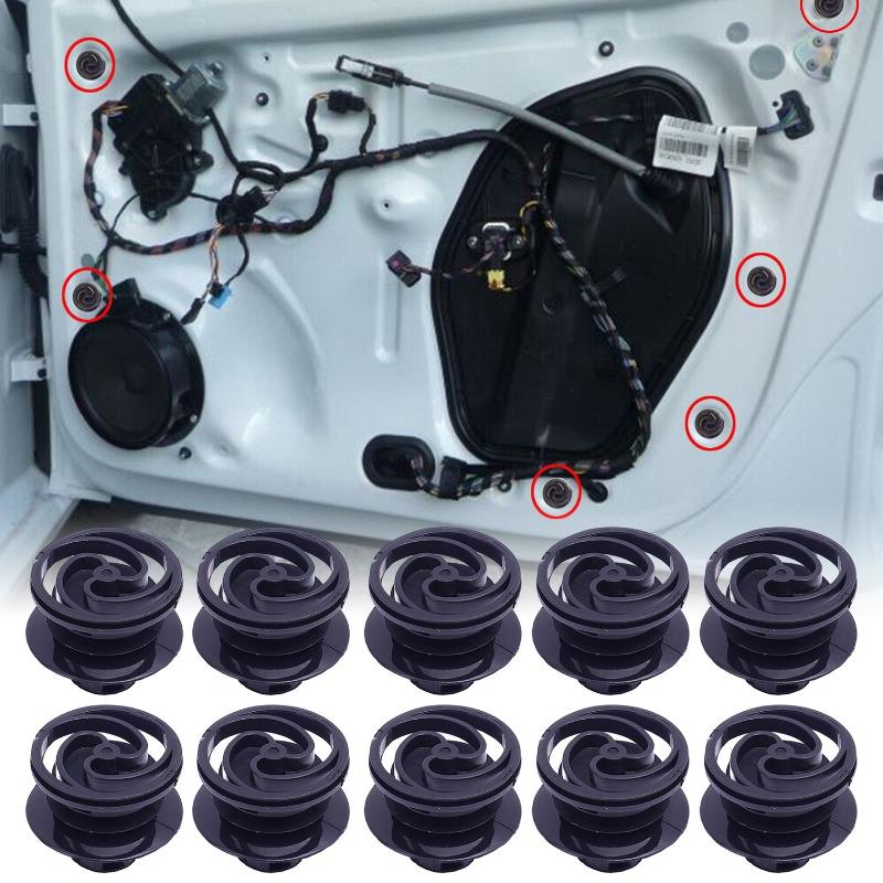 20/40x Auto Door Card Retainer Trim Panel Clips Push-Type Interior Rivets Fastener Clip For VW Volkswagen Golf Mk4 Passat B5