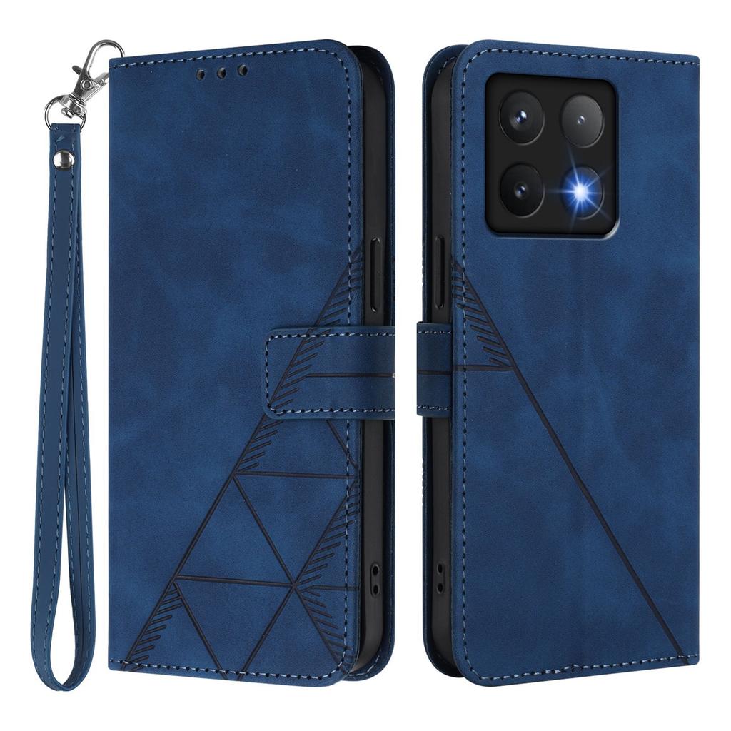 For Xiaomi 14T Leather Case with Hand Strap Wallet Stand Phone Cover