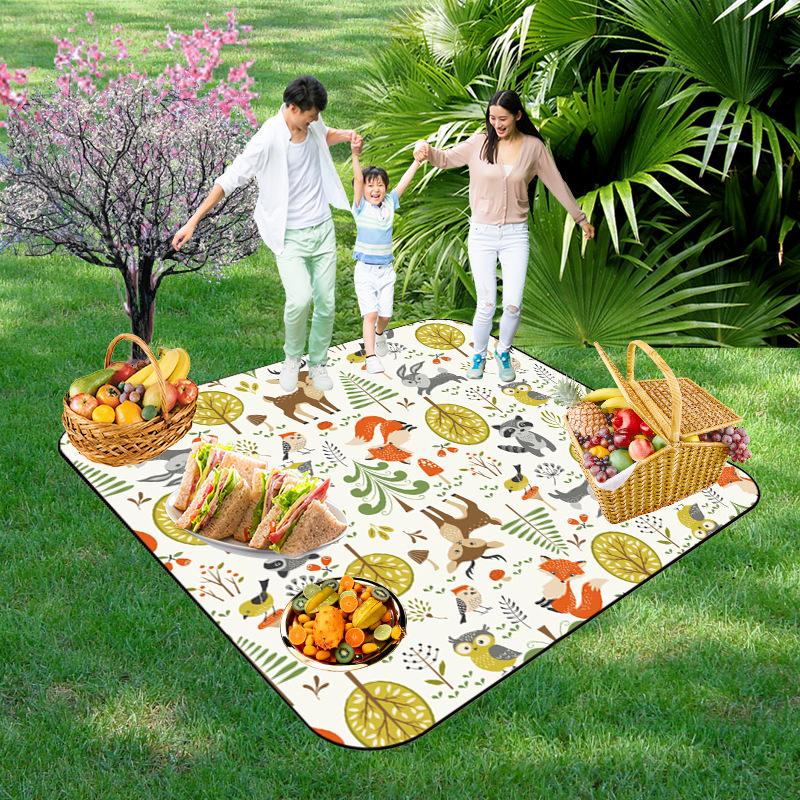 Picnic Blankets Extra Large, Waterproof Foldable Outdoor Beach Blanket,3-Layer Picnic Mat for Camping, Hiking, Travel, Park, Concerts