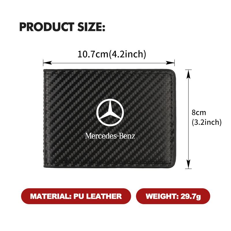 Kožená pánská víceúčelová taška na karty do auta pro skladování a přenositelnost pro Mercedes Benz CLK GLC W212 C200 C300 W203 W204 W205 W169 W176