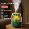 Humidificador de ar, grande capacidade de 1300ml, ultrassilencioso, humidificador de pulverização dupla adequado para casa, quarto e quarto de bebê