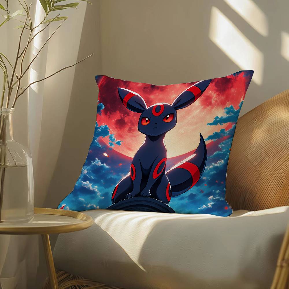 Pokemon Electric Type Collection Anime Plush Pillow Cover Soft Short Plush Cushion Cover For Sofa Bedroom Decor Gift