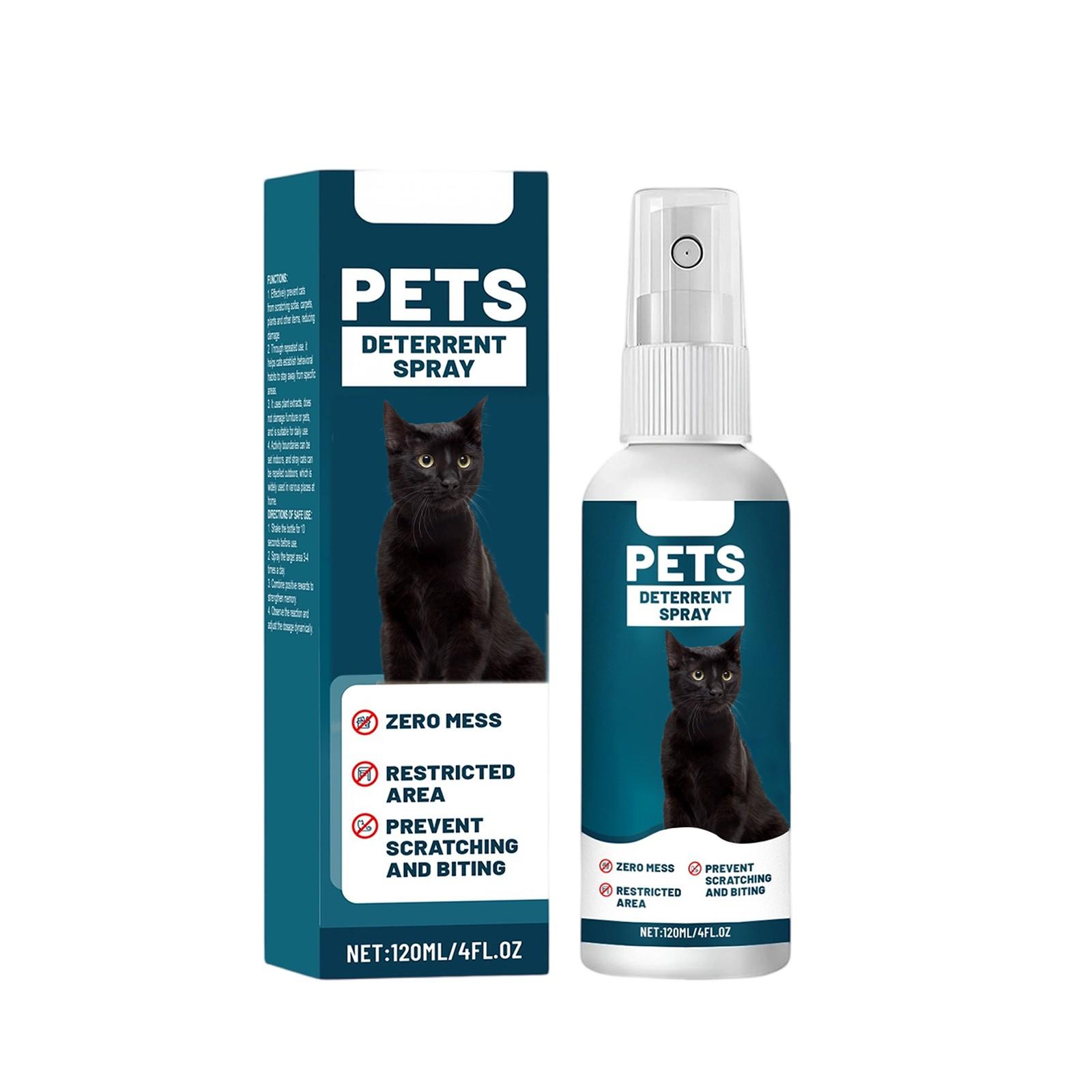 

Спрей для отпугивания домашних животных;Спрей для регуляции поведения питомцев; Спрей-руководство по поведению кошек(120мл) One Size