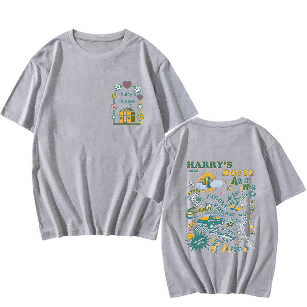 

Harrys House Love on Tour Unisex T Shirt Men Double Sided Printed Short Sleeve Tees 100_ Cotton Tops Kawai_cute Clothing Casual 4XL
