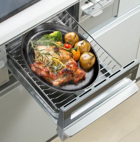 Ishigaki Cast Iron Large Steak Plate Set of 2 with Base and Handles, 4545