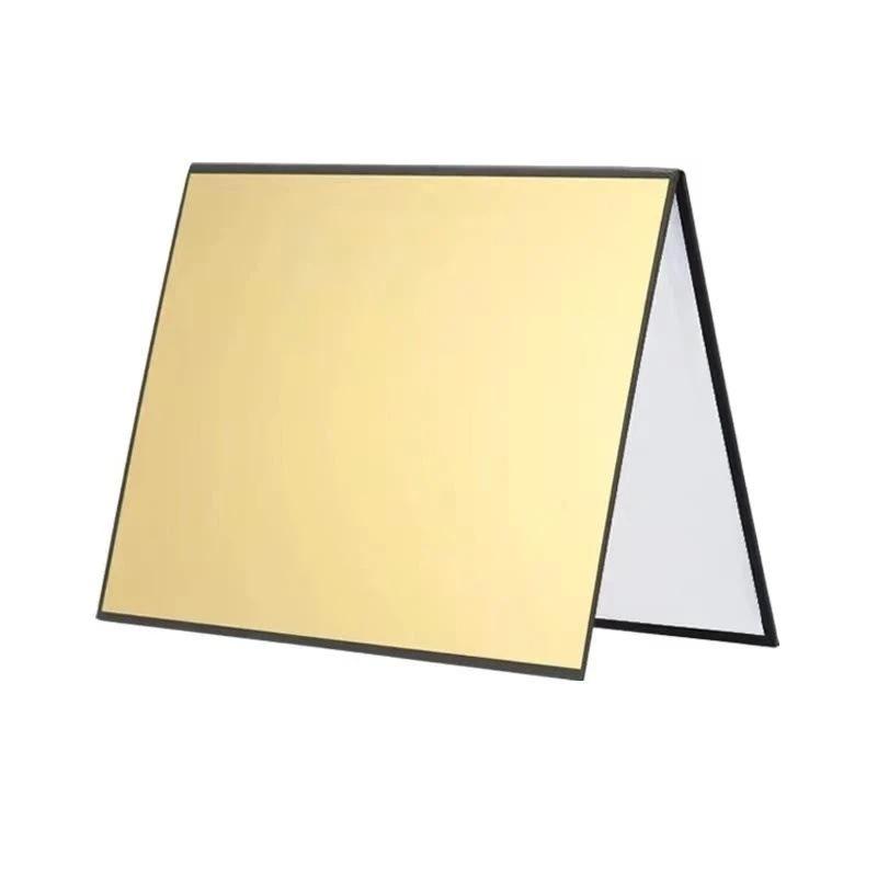3-In-1 Photography Cardboard Paperboard Folding Photography Reflector Diffuser Board Black White Silver For Still Life Product