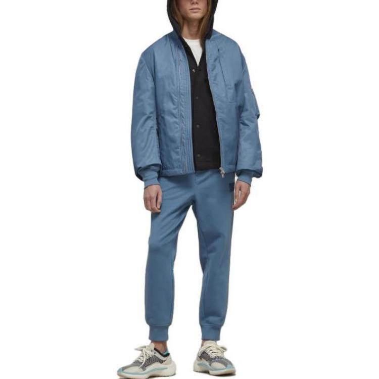 adidas Y-3 Organic Cotton Terry Cuffed Pants Altered Blue Men Streetwear IB4808