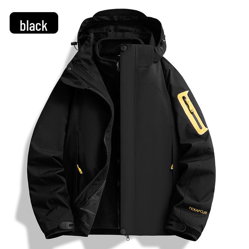 

Унисекс Водонепроницаемая Ветровка 3-в-1 со Съемной Флисовой Подкладкой - Куртка для Альпинизма 2024 5XL