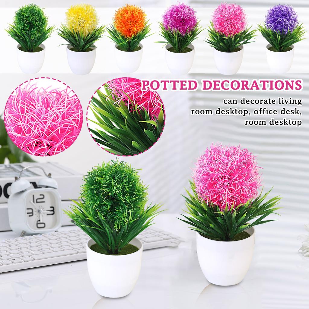 Simulation Green Plant Potted Ornaments Plant Combination Indoor Desktop Ornaments Simulation Artificial Flower Plant Bonsai
