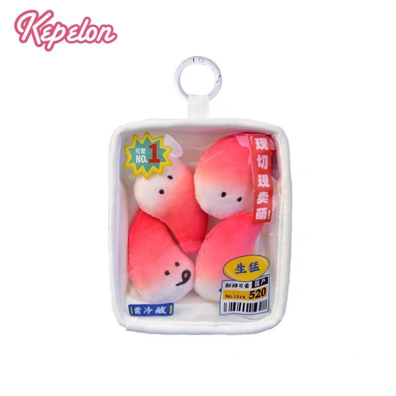 Boxed Salmon Creative Sardine Squid Arctic Shellfish Plush Doll Pendant For Gift