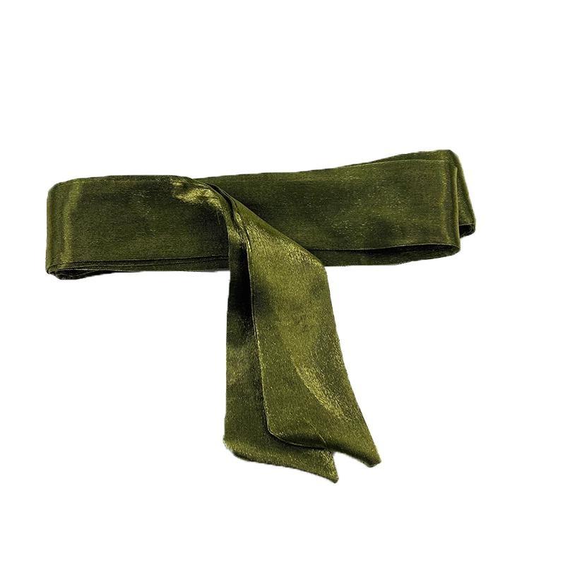 Shimmer Waist Belt Sash Scarf Lace up Ribbon Accessory