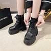 Fashion 9CM Women's Ankle Boots New Ladies Platform Leather Short Boots High Heels Winter Warm Plush Chunky Booties Fur Snow Shoe Woman