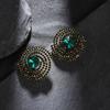 Modern Geometric Alloy Crystal Drop Earrings For Women With Sparkling Water Drill Jewelry Gift