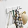 Wall-Mounted Clothes Rack with Hooks for Bedroom or Entryway Behind Door
