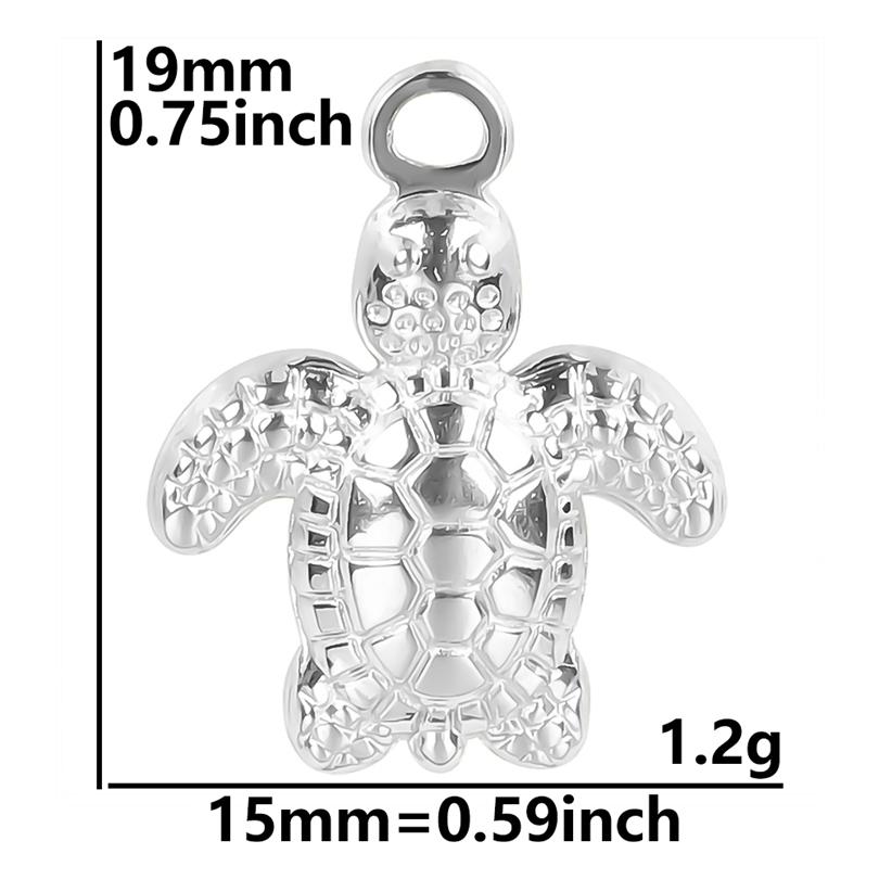 

Starfish Conch Fish Tail Silver Color Stainless Steel Charms For Jewelry Making Supplies Ocean Animal Pendant 6pcs/Lot Breloque