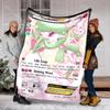 1 Stück Japan Pokémon Gardevoir Karten-Print-Decke für Erwachsene und Kinder, Warme Decken für Zuhause, Reisen, Auto, Camping, Picknick, Luxusgeschenke