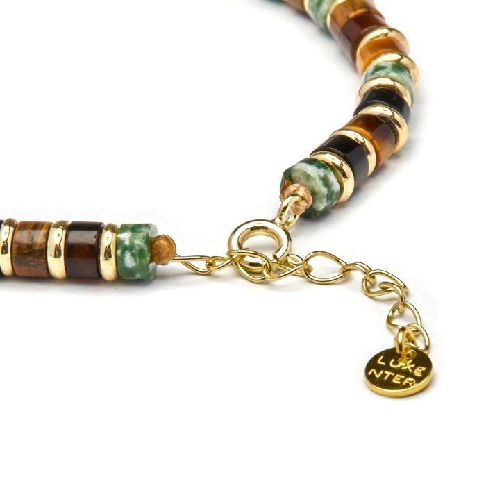 Bracelet - Luxenter - Ryhu - Argent 925 - Oeil de Tigre - Or 18k