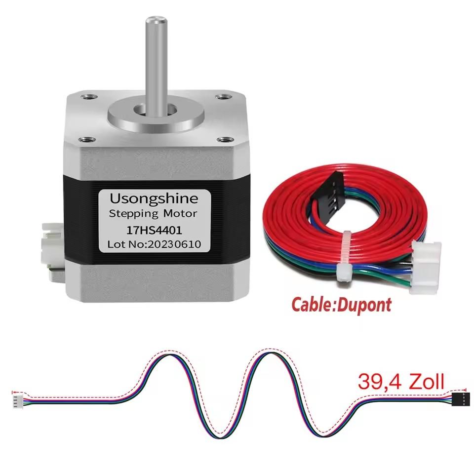 Nema17 Stepper Motor 17HS4023 17HS4401S 4Motor 2BGYH 4-lead 1.0A 13N.cm for CNC Laser Engraving Machine 3D Printer Parts