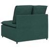 Modular Sofa Center Module with Cushions Dark Green 100 Cm