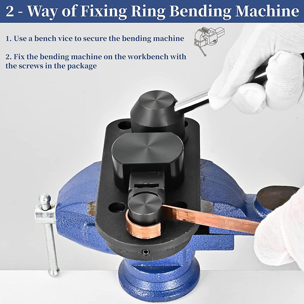 Metal Ring Bending Machine for Gold Silver and Copper Multi-Functional Jewelry Rounding Forming and Rolling Tools Set