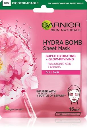 

Garnier Skin Naturals Hydra Bomb Illuminating Sheet Mask TU прозрачный