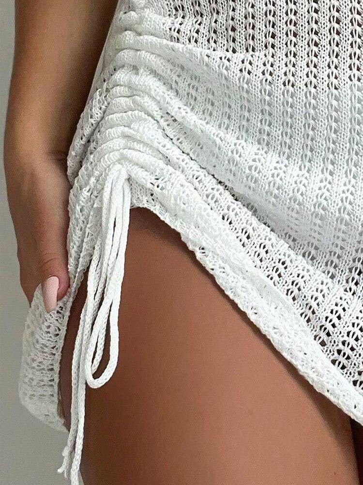 2025 European & American Women's Sexy Knit Hollow Beach Bikini Pants
