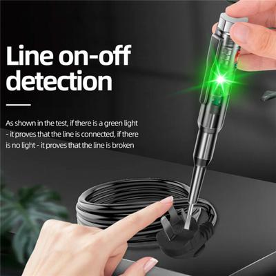 Electrical Pen Audible Alarm Insulating Shell 24-250V Electroscope Screwdriver Test Pen Tool for Home