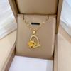 Love Rose Light Luxury Temperament Gorgeous Full Diamond Necklace Female Versatile Collarbone Chain Titanium Steel Chain